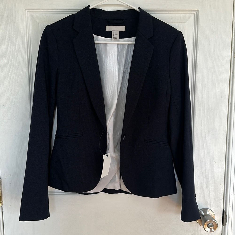 H&M Dark Blue Blazer